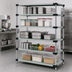 Thumbnail image #3 for Quantum 72-Inch W x 21-Inch D x 74-Inch H Solid Stainless Steel Shelving Starter Kit with 5 Shelves