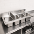 Thumbnail image #3 for BK Resources 4-Compartment Drop-In Sink with 5-Inch Riser, 48 x 24 x 15 1/4 Inches, 304 Stainless Steel