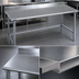 Thumbnail image #3 for Eagle Group Spec-Master Stainless Steel Work Table with Rear Upturn, 60 x 30 Inches