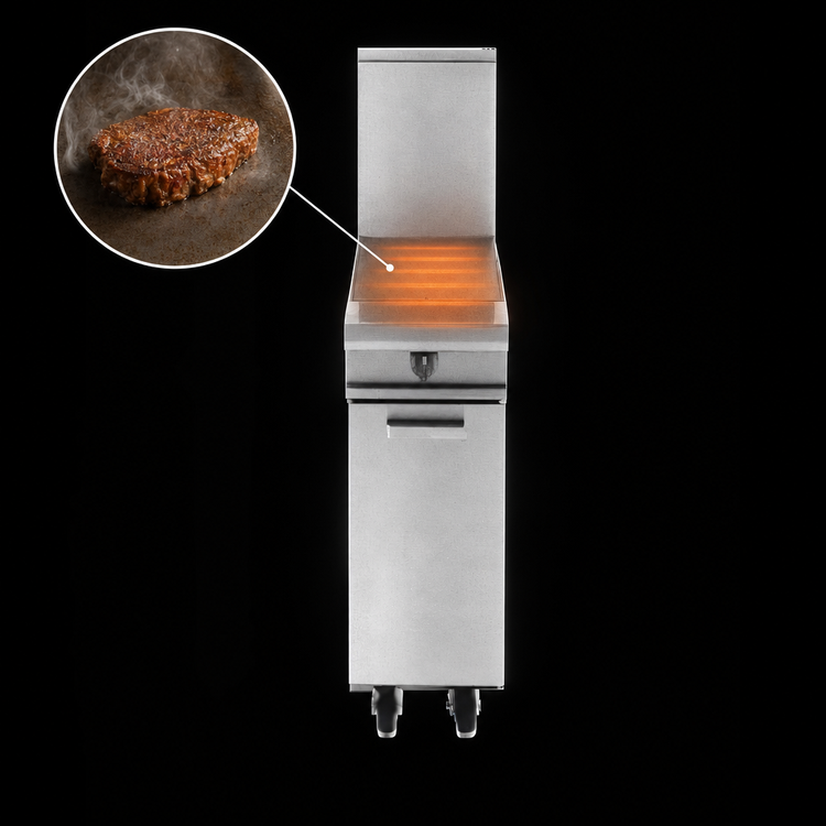 Product image #3 for Garland Master Series 12-Inch Gas Even Heat Hot Top Range Attachment with Storage Base
