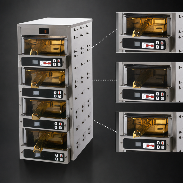 Product image #3 for Carter-Hoffmann Modular Hot Well Holding Cabinet, 3 x 1/3-Size Pan Module, Stainless Steel