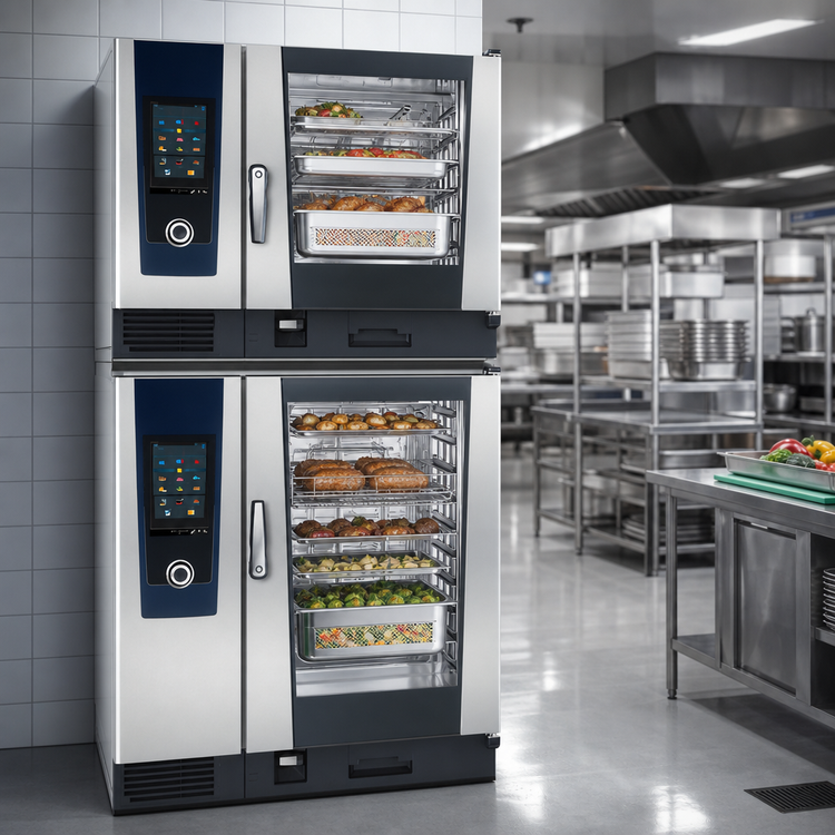Product image #3 for RATIONAL iCombi Pro 6-Full Size Over 10-Full Size Double Stack Electric Combi Oven, 208/240V, 3-Phase