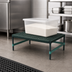 Thumbnail image #3 for QuadPlus Stationary Dunnage Rack with 3-Sided Frame and Louvered Polypropylene Mat, 30 x 24 x 14 Inches, 1000 lb. Capacity