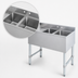 Thumbnail image #3 for Sapphire Manufacturing 36-Inch Two-Compartment Stainless Steel Underbar Sink with Left Drainboard
