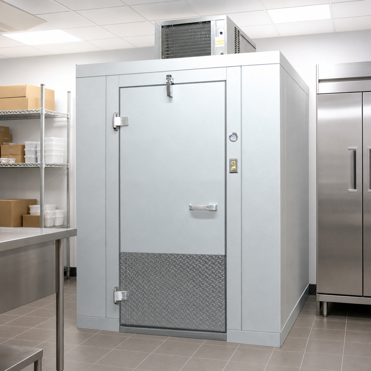 Product image #3 for Arctic Industries Indoor Walk-In Freezer with Floor and Self-Contained Top-Mount Refrigeration, 6 ft x 9 ft 10 in x 7 ft 8-1/2 in, -10°F Holding
