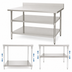 Thumbnail image #3 for Eagle Group Adjustable Stainless Steel Work Table Undershelf, 108