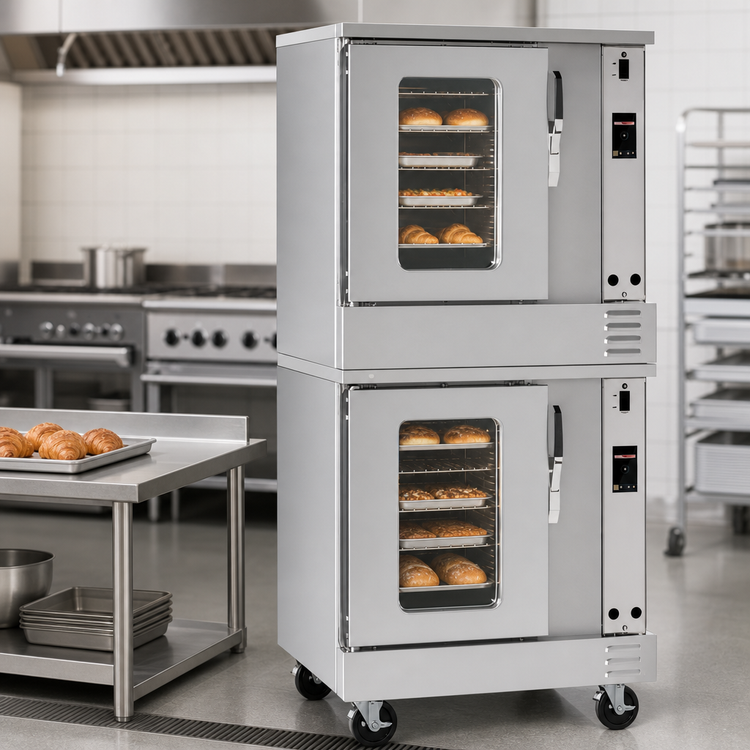 Product image #3 for Southbend Platinum Standard Depth Double-Stack Half-Size Gas Convection Oven