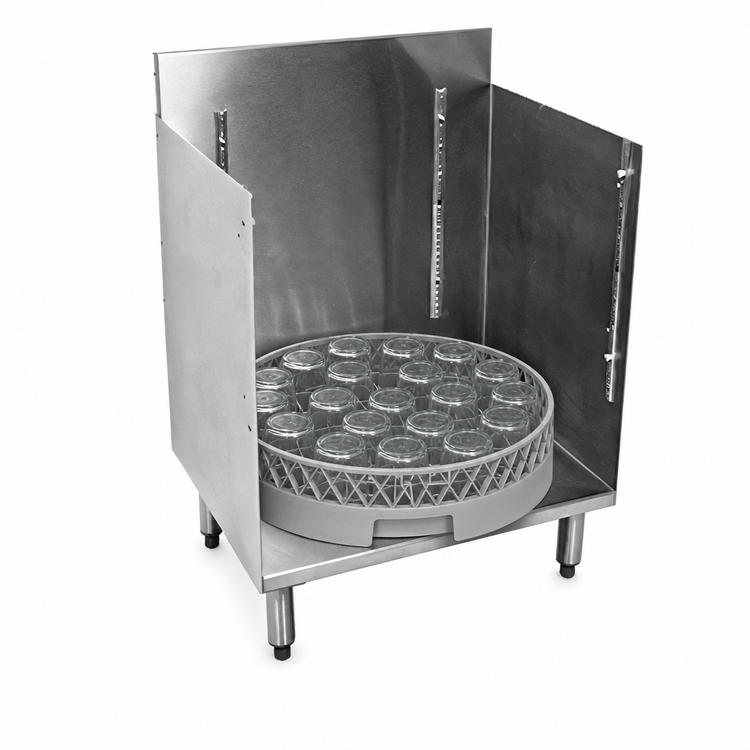 Product image #3 for CHOICE Underbar Glass Rack Storage Unit, Open Top, 18 W x 24 D, Open Front Base