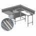 Thumbnail image #3 for Eagle Spec-Master FNP Series Two-Compartment Prep Sink with Left-Hand Prep Area and Right-Hand Drainboard