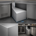Thumbnail image #3 for Krowne Royal Series 30° Front Corner Underbar Angle Filler, Flat Top, 24-Inch Deep, Stainless Steel