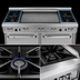 Thumbnail image #3 for Southbend Ultimate 60-Inch Gas Restaurant Range with 2 Non-Clog Open Burners, 48-Inch Griddle, and 2 Convection Ovens