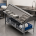 Thumbnail image #3 for John Boos Double-Sided Solid Stainless Steel Sorting Shelf for Soiled Dish Tables, 108 x 30-1/2 Inch