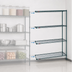 Thumbnail image #3 for Metro Super Erecta Add-On Wire Shelving Unit, 48 x 21 x 63 Inches, 4 Shelves, Metroseal 3 Epoxy-Coated