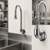 Thumbnail image #3 for T&S Brass Wall-Mount Rigid Gooseneck Spout with Rose Spray, 1/2 Inch IPS Female Inlet