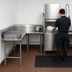 Thumbnail image #3 for Korner Clean Left L-Shaped Corner Dishtable, 10-Foot, 16-Gauge 304 Stainless Steel
