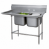 Thumbnail image #3 for Advance Tabco Regaline 2-Compartment Stainless Steel Sink with Left-Hand Drainboard, 20