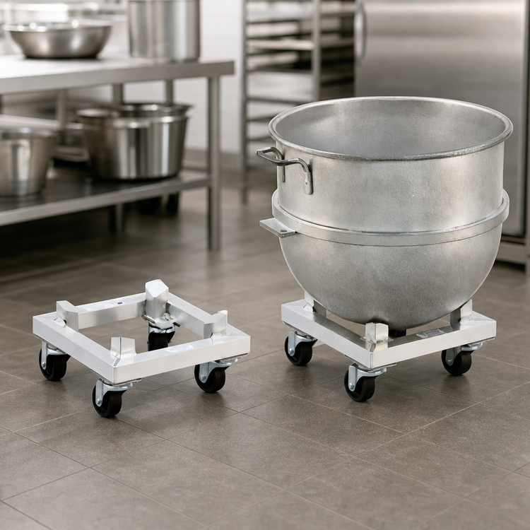 Product image #3 for New Age Aluminum Mixing Bowl Dolly for 80-Quart Bowl, 800 lb Capacity