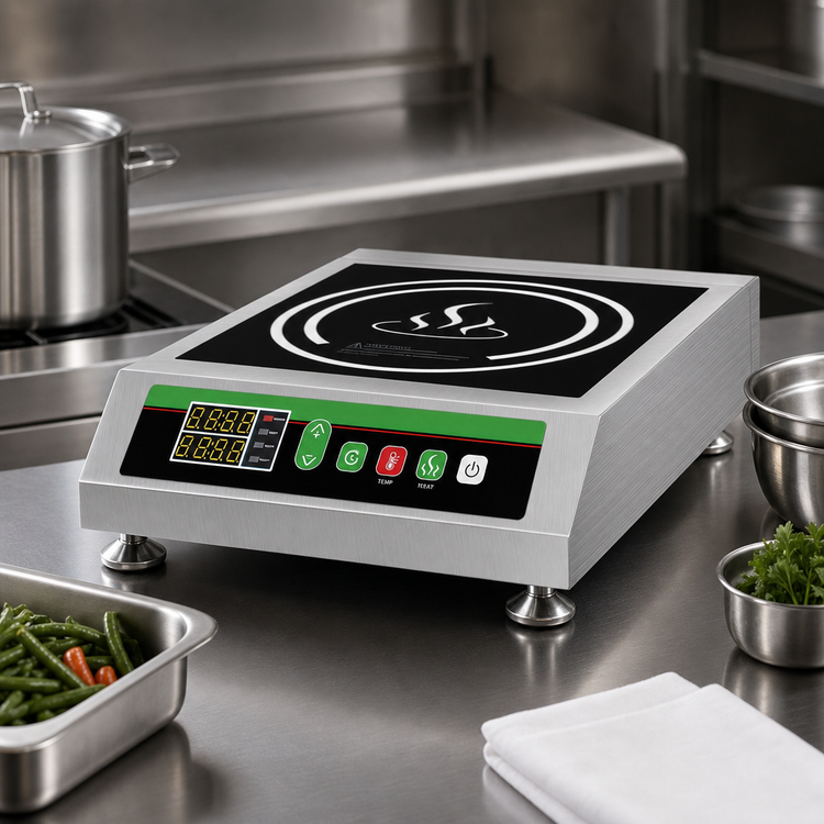 Product image #3 for Winco Commercial Countertop Induction Cooker, 1 Burner, 1800W
