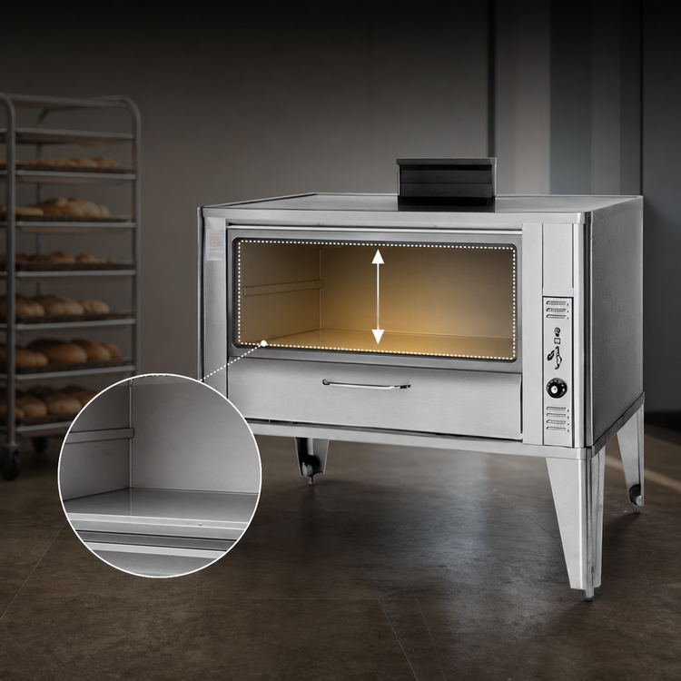 Product image #3 for Blodgett 966 Single Deck Gas Deck Oven with 42 x 32 Inch Interior
