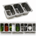 Thumbnail image #3 for Three-Compartment Self-Rimming Drop-In Sink with No Deck, 16 x 20 x 13.5-Inch Bowls