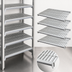 Thumbnail image #3 for Cambro Camshelving Elements XTRA Universal Vented Shelf Kit, 18 x 48 Inches, 5 Shelves, Speckled Gray