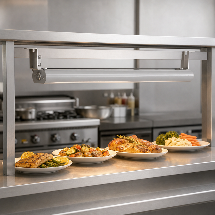Product image #3 for Vollrath Low Profile 78-Inch Unlighted Strip Heat Lamp, Aluminum Housing, 208V