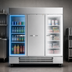 Thumbnail image #4 for Beverage-Air Horizon Series Dual-Temperature Three-Section Reach-In Refrigerator/Freezer with Solid Doors, 75-Inch Wide