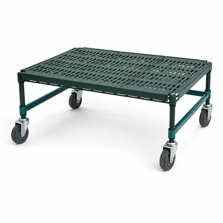 Product image #3 for QuadPlus Mobile Dunnage Rack with 800 lb Capacity, 24 x 21 x 14 Inches