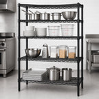 Thumbnail image #3 for Quantum WR63-3060BK 4-Shelf Wire Shelving Starter Unit, 60 x 30 x 63 Inches, Black Epoxy Finish