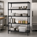 Thumbnail image #3 for Quantum Black Epoxy Stationary Wire Shelving Starter Kit, 30