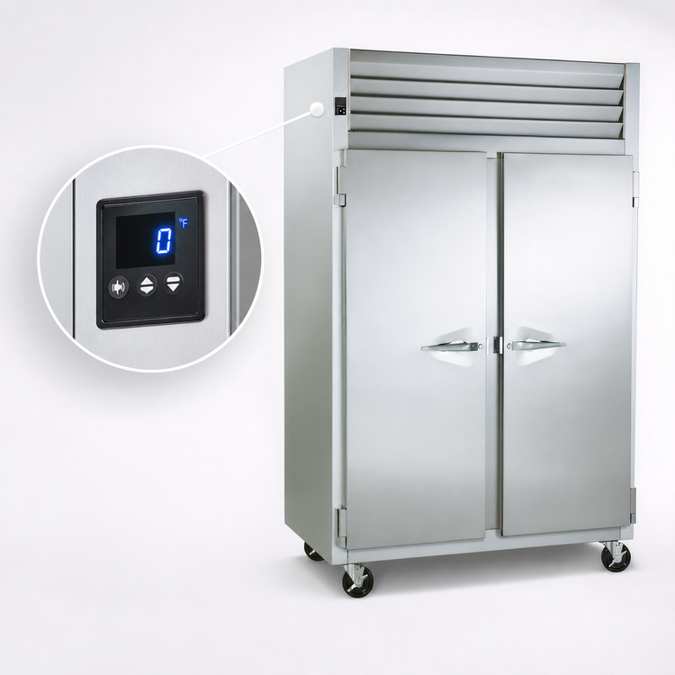 Product image #3 for Traulsen Spec-Line 48-Inch Two-Section Reach-In Freezer with Half-Height Solid Doors