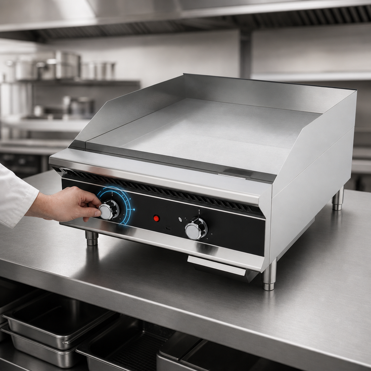 Product image #3 for Vollrath Heavy-Duty 72-Inch Thermostatic Countertop Flat Top Gas Griddle