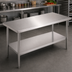 Thumbnail image #3 for John Boos Stallion Budget Stainless Steel Top Work Table, 72