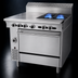 Thumbnail image #3 for Garland Cuisine Series 36-Inch Heavy Duty Combination Top Gas Range with Standard Oven, 2 Open Burners and Front-Fired Hot Top