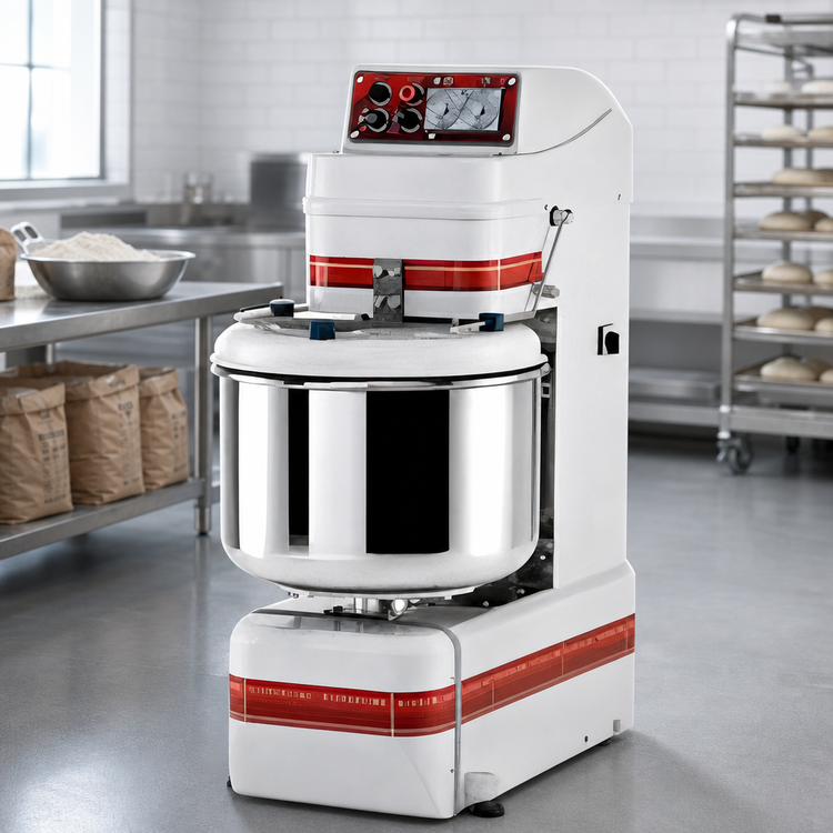 Product image #3 for Univex Silverline SL120 Fixed Bowl Spiral Dough Mixer, 180 Qt. Bowl, 265 Lb. Dough Capacity, 2-Speed