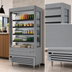 Thumbnail image #3 for Beverage-Air Vuemax Slim Open-Air Merchandiser Refrigerator with 5 Shelves, Gray, 47-7/16 Inch Wide