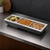 Thumbnail image #3 for Vollrath Short Sided 4-Pan Drop-In Hot Well with Infinite Controls, Autofill, and Manifold Drain, 120V