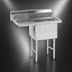Thumbnail image #3 for Advance Tabco 1-Compartment Fabricated Sink with 24-Inch Left Drainboard, 36 x 24 x 14-Inch Bowl, 304 Stainless Steel
