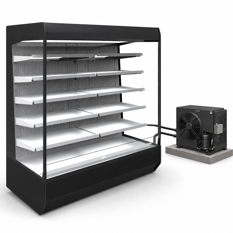 Product image #3 for Federal Industries Multi-Deck 5-Tier Open Merchandiser Refrigerated Display Case, Remote Refrigeration