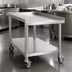 Thumbnail image #3 for 36-Inch Stainless Steel Equipment Stand with Undershelf and Legs for IAB-36