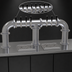 Thumbnail image #3 for Pipe Bridge Countertop Air-Cooled Draft Dispensing Tower with 6 Faucets