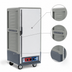 Thumbnail image #3 for Metro C5 Insulation Armour Gray 3/4 Height Moisture Heated Holding and Proofing Cabinet with Fixed Wire Slides