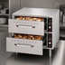 Thumbnail image #3 for Hatco Quick Ship Freestanding Two-Drawer Stainless Steel Warming Drawer Unit, 120V
