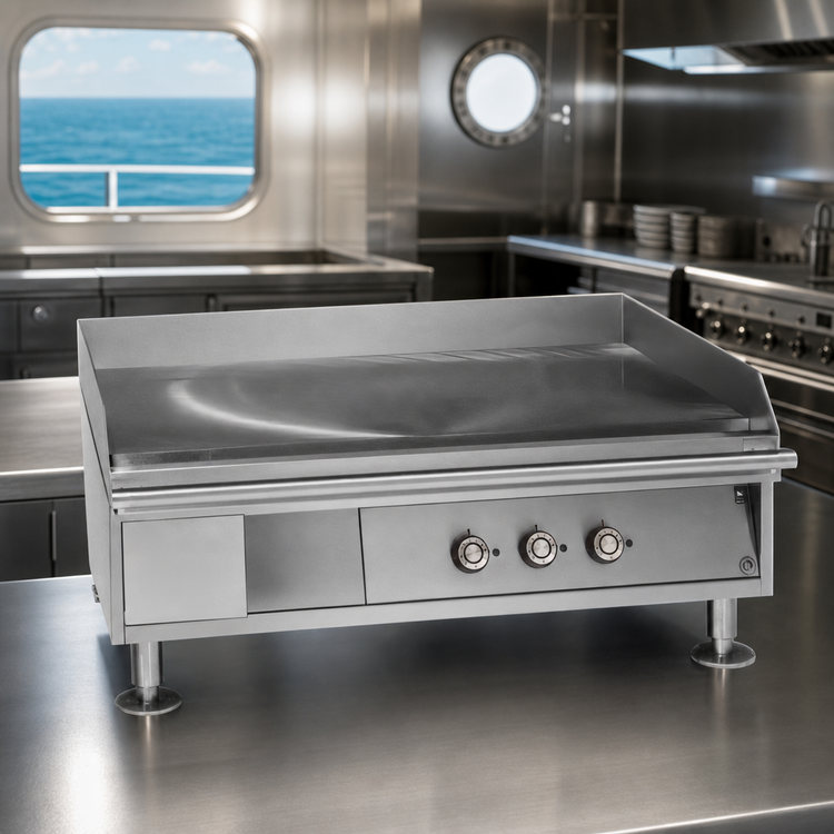 Product image #3 for Lang® Marine Heavy Duty Electric Countertop Griddle, 72-Inch W x 23-Inch D Cooking Surface