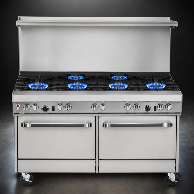 Product image #3 for Southbend Ultimate 60-Inch Gas Restaurant Range with 5 Burners, Raised Griddle/Broiler, Standard Oven and Convection Oven