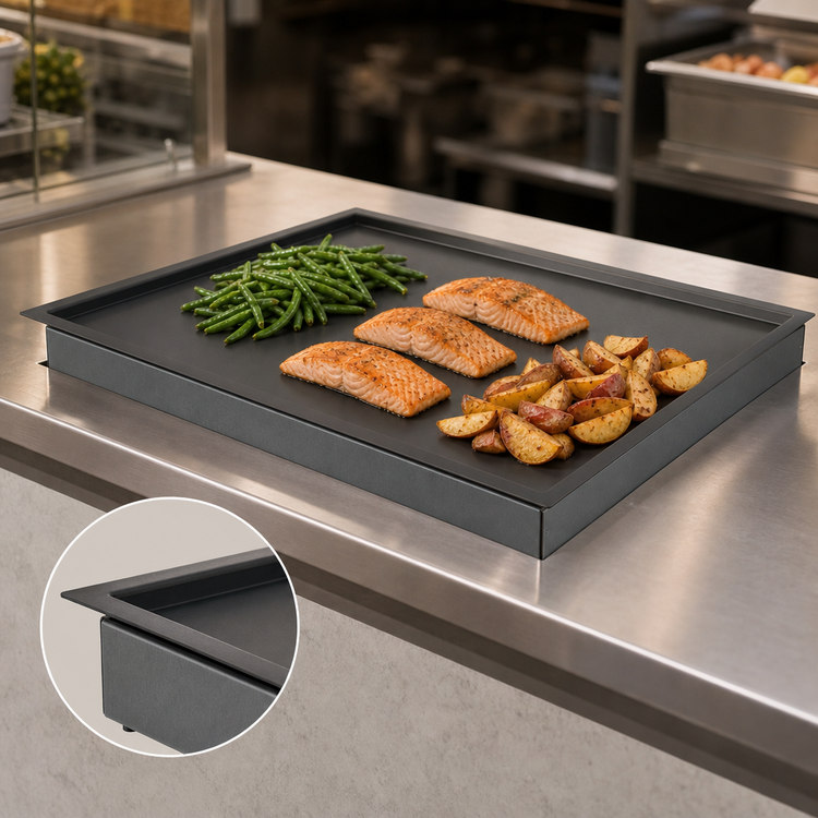 Product image #3 for Hatco Glo-Ray Built-In Rectangular Heated Shelf with Recessed Top, 24 x 30 Inch Usable Surface, Hardcoat Aluminum