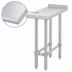 Thumbnail image #3 for Sapphire 18 x 30 Inch Stainless Steel Equipment Filler Table with 1-1/2 Inch Rear Up-Turn