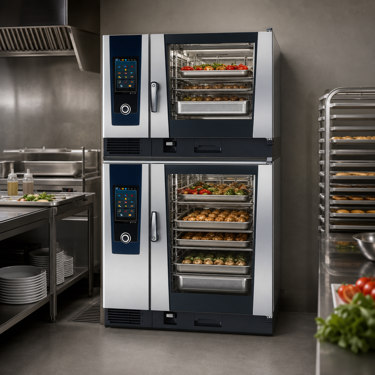 Product image #3 for RATIONAL iCombi Pro Double-Stacked Electric Combi Oven, 6-Full Size Over 10-Full Size, 480V 3-Phase, AutoDose
