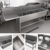 Thumbnail image #3 for John Boos Pro-Bowl 4-Compartment Sink with Left Drainboard, 124-3/16 Inch Wide, 14-Gauge Stainless Steel