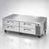 Thumbnail image #3 for True 82-3/8-Inch Wide Refrigerated Chef Base with 4 Locking Drawers, Stainless Steel, Self-Contained Side-Mounted Refrigeration